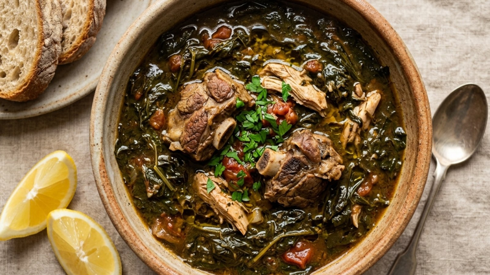Kıbrıs Usulü Molohiya (Receita tradicional mediterrânica)