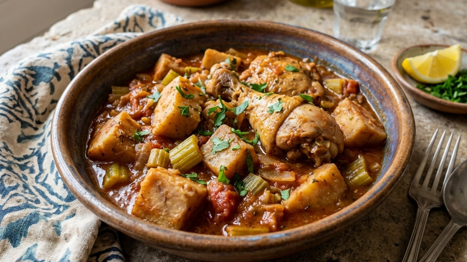 Kıbrıs Usulü Kolokas (Receita tradicional mediterrânica)