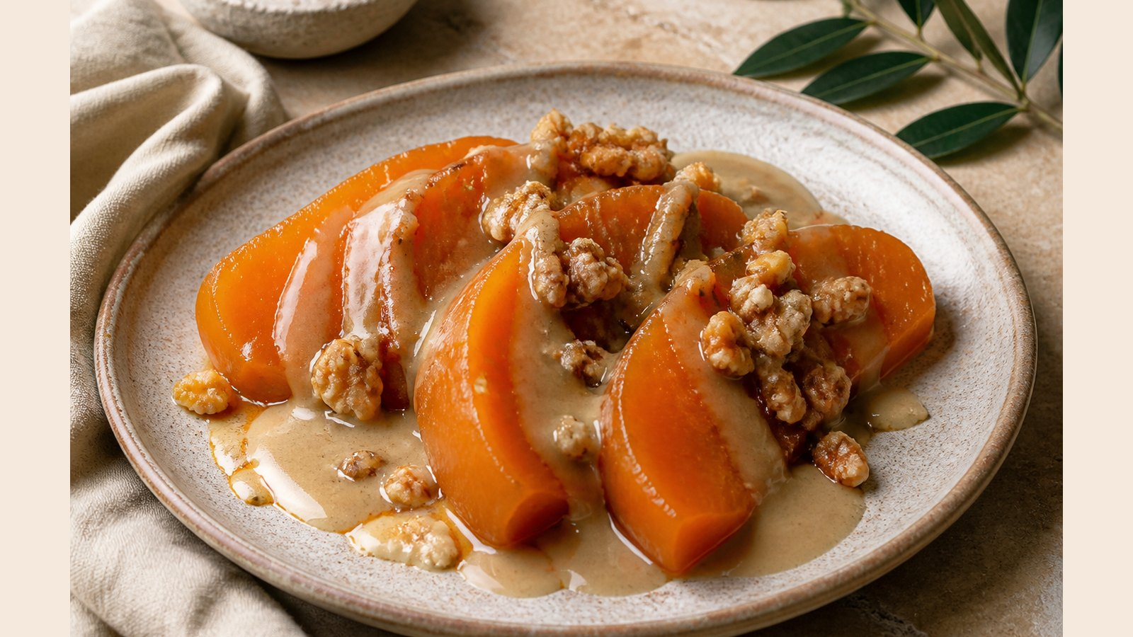 Tahinli ve Cevizli Kabak Tatlısı (Traditionelles mediterranes Rezept)