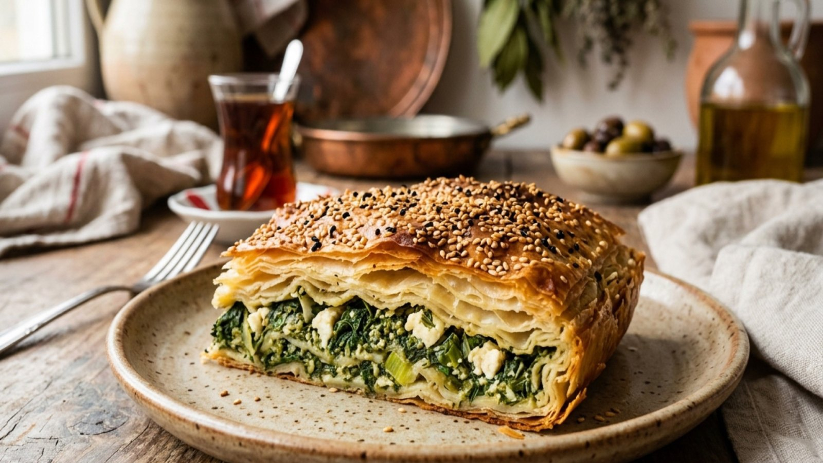 Ispanaklı Börek (Authentic Mediterranean Recipe)