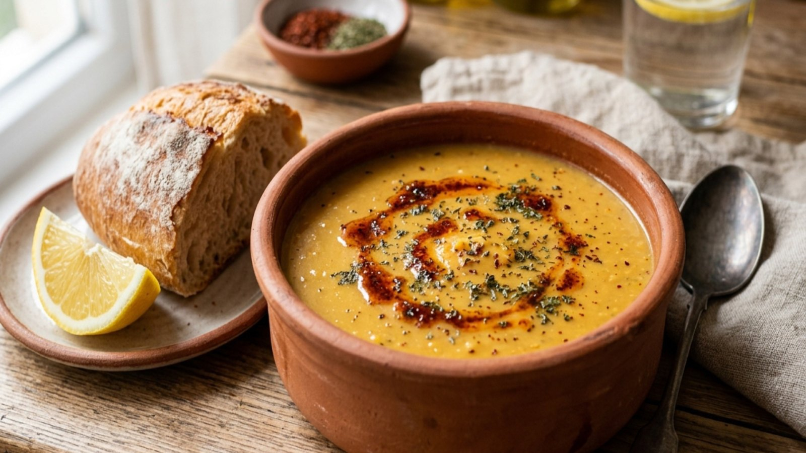 Klasik Kırmızı Mercimek Çorbası (Authentic Mediterranean Recipe)