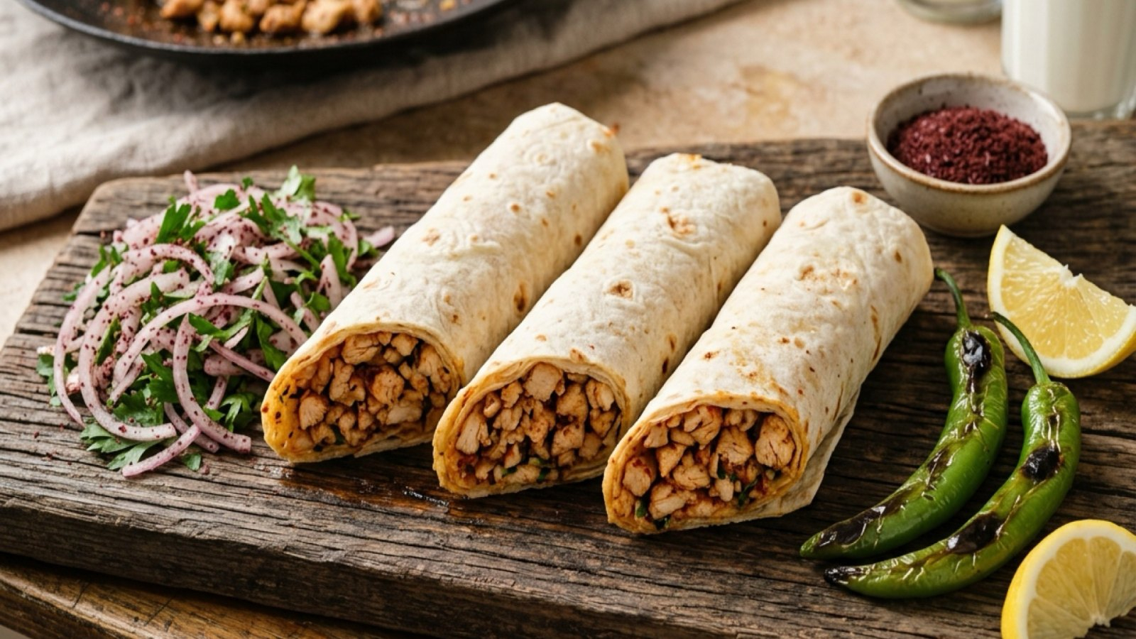 Mersin Usulü Tavuk Tantuni (Authentic Mediterranean Recipe)